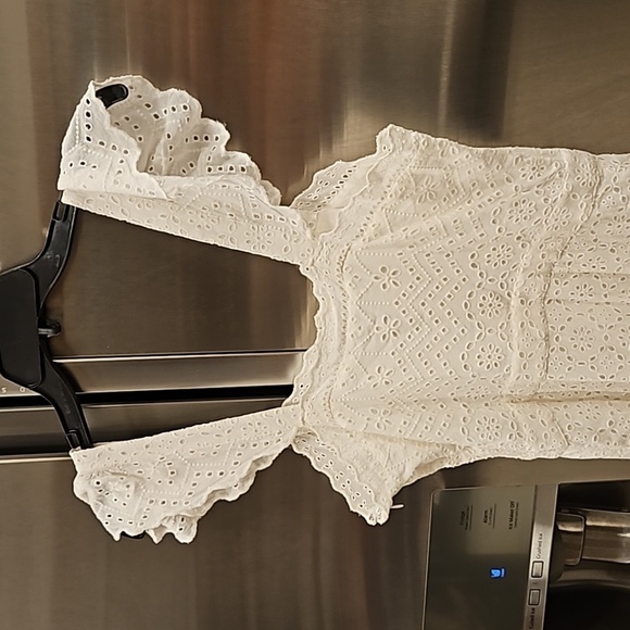 💕VERONICA BEARD💕 Aislin Broderie Anglaise Eyelet Cotton Maxi Dress White 6 NWT - Picture 14 of 16